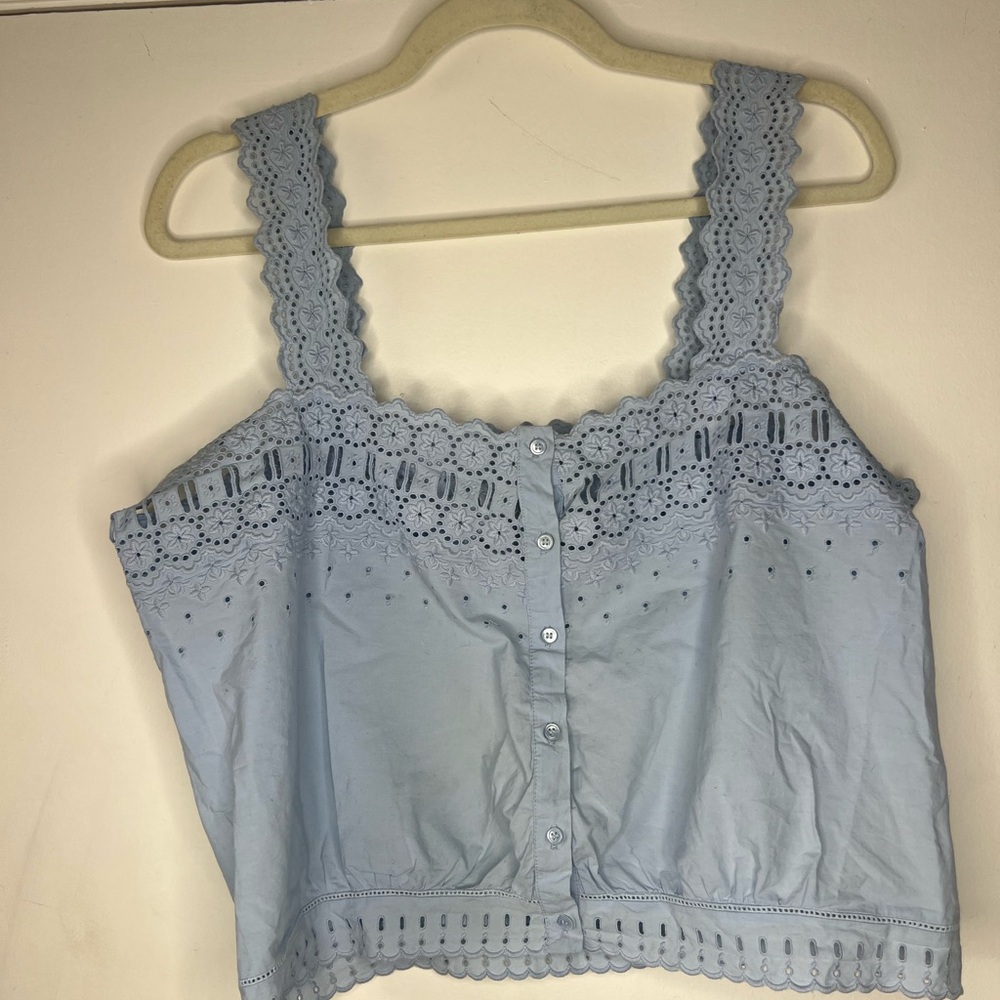 Doen Light Blue Lace Camisole
